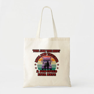 Trucker Moeder Zoon Band Familie Weg Liefde Ontwer Tote Bag
