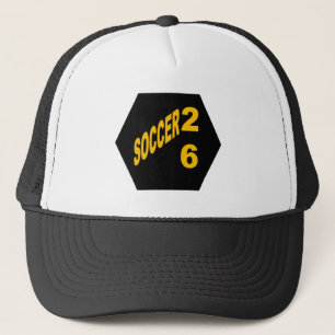 Trucker Pet Wit en zwart VOETBAL 26