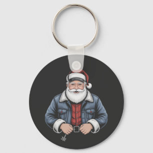 Trucker Santa Claus Funny Truck Rijden Kerstmis Sleutelhanger