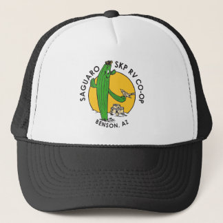 Trucker-Style Pet (wit/zwart)