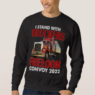 Trucker Support: ik sta voor Truckers Freedom Conv Trui
