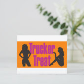 Trucker Treat Briefkaart (Staand voorkant)