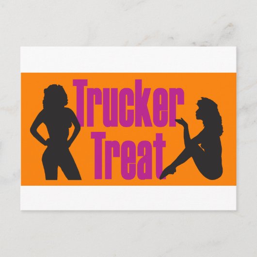 Trucker Treat Briefkaart (Voorkant)