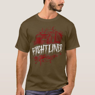 Trucker Truck Driver Halloween Pun Frightl T-shirt