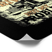 Trucker Truck Driver in ruste  Retro Poster (Hoek)