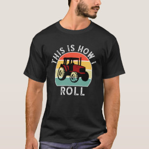 Trucker Truckin Big Rig Diesel Mechanic Hoe ik Rol T-shirt
