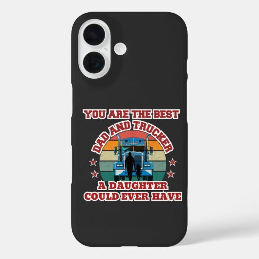 Trucker Vader Dochter Bond Road Familie Liefde Case-Mate iPhone Case (Achterkant)