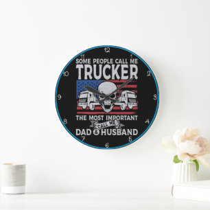 Trucker, vader, echtgenoot, Amerikaanse schedel Grote Klok