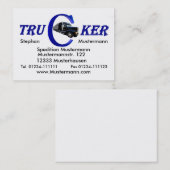 Trucker Visitekaartje (Voorkant / Achterkant)