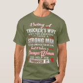 Trucker vrouw voor vrachtwagenchauffeurs vrouw t-shirt (Voorkant)