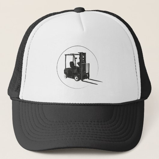Truckerkappe mit Gabelstapler Grafik - Perfekt Trucker Pet (Voorkant)