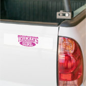 Truckermeisje Bumpersticker (Op Truck)