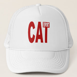 Truckerpet cap wit Design CATALUNA ESPORT Trucker Pet
