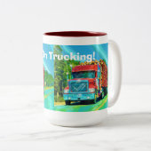 Truckers Big Rig Logging Truck Coffee Mok (Voorkant rechts)