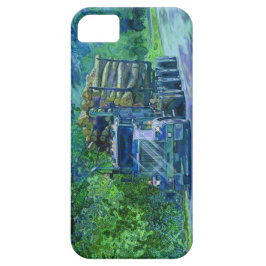 Truckers Big Rig Logging Truck iPhone 5 Hoesje