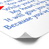 Trucker's Love Poem Poster (Hoek)