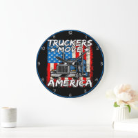 Truckers Move America: Distressed Flag Style