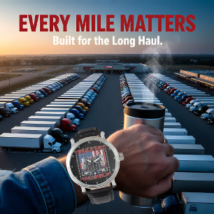 Truckers Move America: Stars and Stripes Horloge