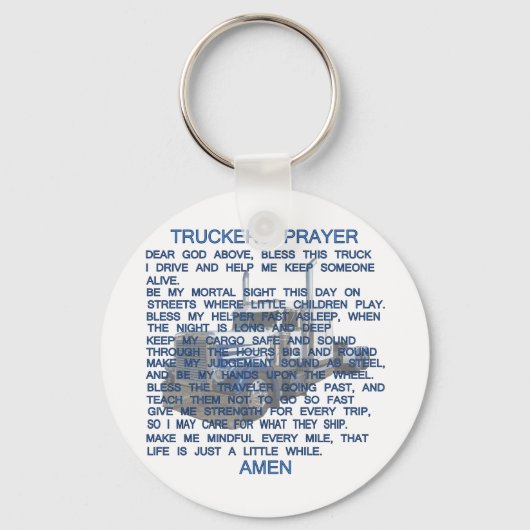 Truckers Prayer Sleutelhanger (Voorkant)
