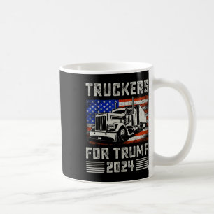 Truckers Voor Trump Amerikaanse Vlag - Trump Vinta Koffiemok