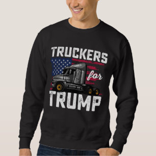 Truckers Voor Trump Presidentiële Verkiezing Vinta Trui