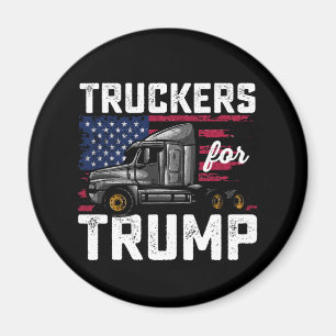 Truckers voor Trump presidentsverkiezing Vintage Magneet