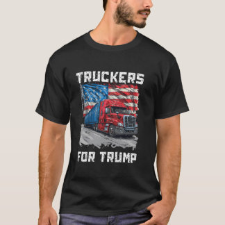 Truckers voor Trump rijden truckers T-shirt