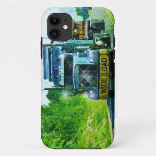 Truckers Vrachtwagenchauffeur Blauwe Vrachtwagen m iPhone 11 Hoesje