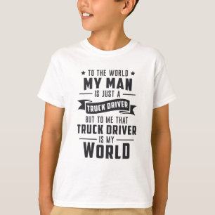 Truckers vrouw mijn Man is gewoon een vrachtwagenc T-shirt