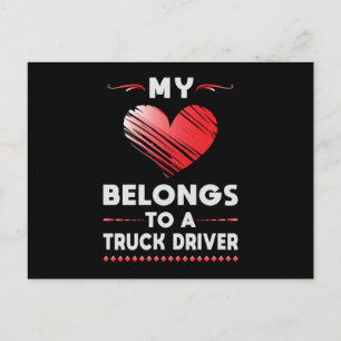 Truckers Vrouw Trucker Vrouw Truck Liefde Grappig Briefkaart