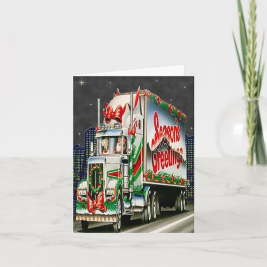 Truckin Santa - Note Kaart (Voorkant)