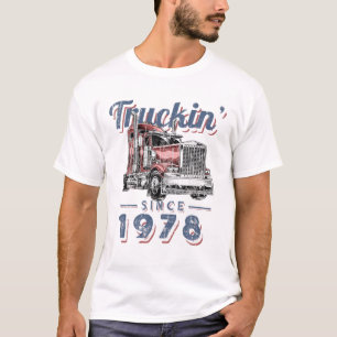 Truckin sinds 1978, vrachtwagenchauffeur 43x driem t-shirt