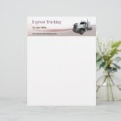 Trucking Company Briefhoofd Sjabloon (Staand voorkant)