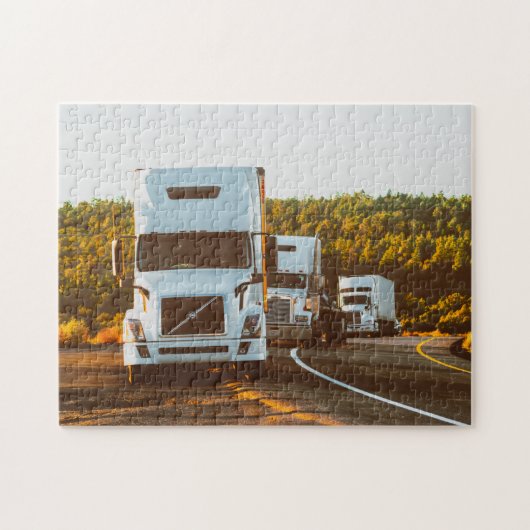 Trucking Transport puzzle puzzle (Horizontal)