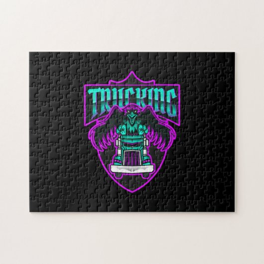 Trucking Transport puzzle puzzle (Horizontal)