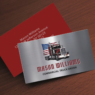 Trucking Transport Trucker Company Amerikaanse vla Visitekaartje
