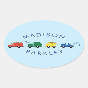 Trucks Boy's Schattige Kind Envelope Seal Stickers