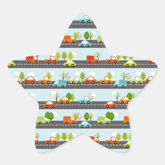 Trucks en auto's Stickers (Voorkant)
