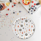 Trucks Racing Checkers Moderne Waterverf Wit Papieren Bordje