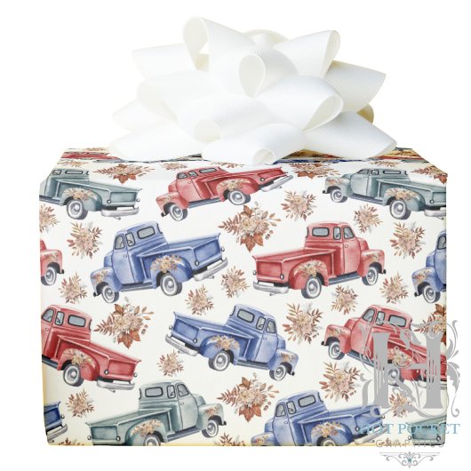 Trucks Wrapping Paper Cadeaupapier