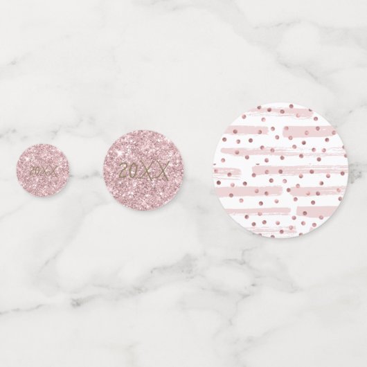 Trucs de brosse & Confetti Rose Gold ID511 (Derrière)