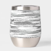 Trucs de pinceau gris argenté moderne (Arrière)