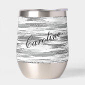 Trucs de pinceau gris argenté moderne (Gauche)