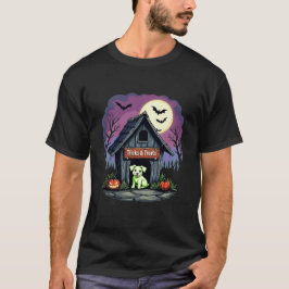 Trucs en traktaties Schattigee hond Halloween T-shirt