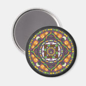 Trucs et traitements Mandala Magnet (Recto/Verso)