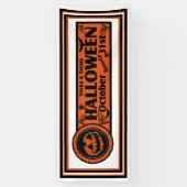 Trucs & Treats Halloween White BKG Spandoek (Verticaal)