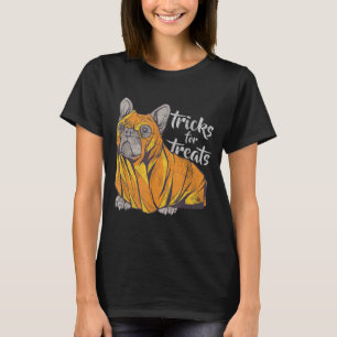 Trucs voor traktaties Schattige Halloween Bulldog T-shirt