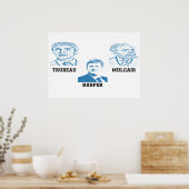Trudeau Harper Mulcair Poster (Keuken)