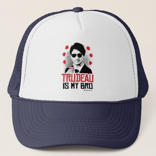 Trudeau is mijn Bro -.png Trucker Pet (Voorkant)