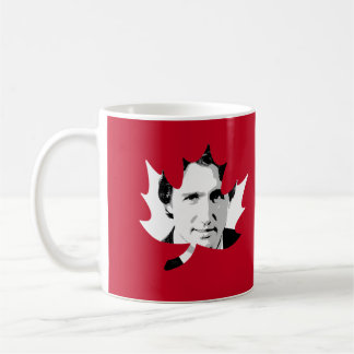 Trudeau Maple Leaf - White.png Koffiemok